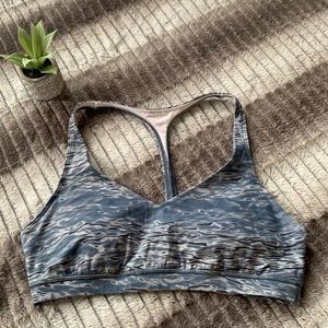 Lululemon Arise Bra Dawn Blue Multi Size 8